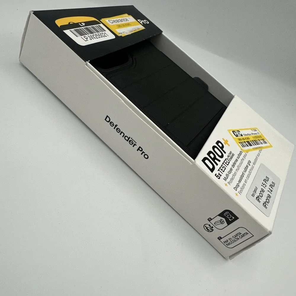 OtterBox Apple iPhone 15 Plus/iPhone 14 Plus Defender Pro Series Case - Black